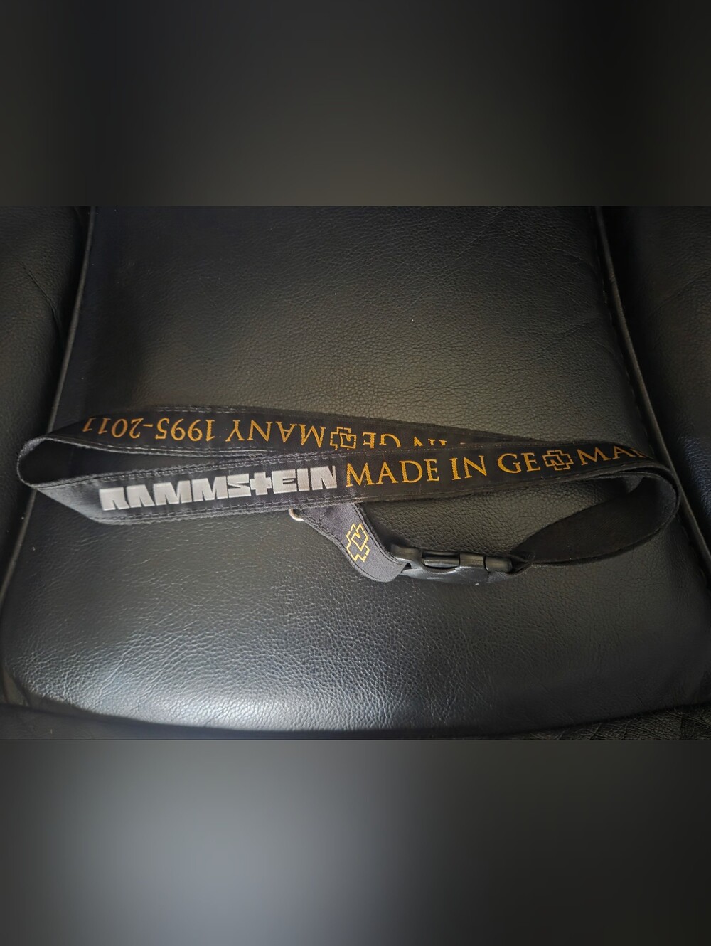 Vintage Rammstein Embroided Made in Germany 1995-2011 Band Lanyard
